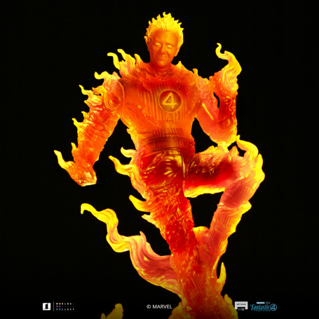 Iron Studios - Marvel Fantastic 4 - Antorcha Humana Johnny Storm Escala Arte Escala 1/10