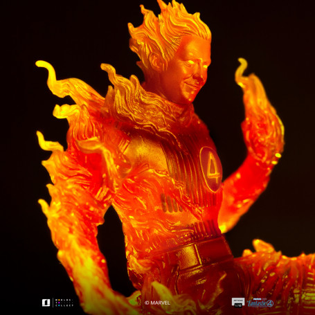 Iron Studios - Marvel Fantastic 4 - Antorcha Humana Johnny Storm Escala Arte Escala 1/10