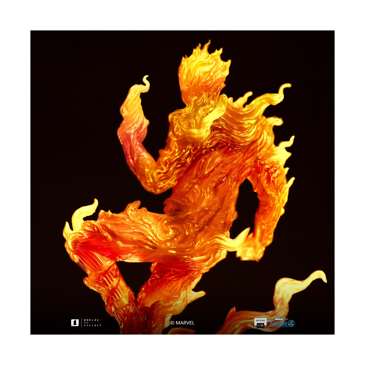 Iron Studios - Marvel Fantastic 4 - Antorcha Humana Johnny Storm Escala Arte Escala 1/10