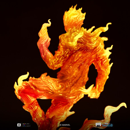 Iron Studios - Marvel Fantastic 4 - Antorcha Humana Johnny Storm Escala Arte Escala 1/10