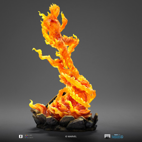 Iron Studios - Marvel Fantastic 4 - Antorcha Humana Johnny Storm Escala Arte Escala 1/10