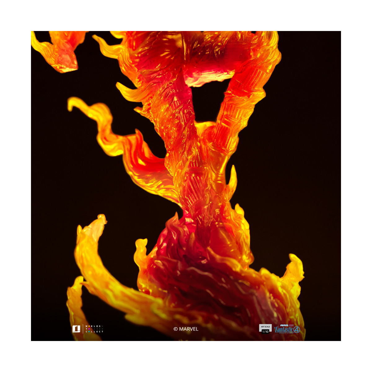 Iron Studios - Marvel Fantastic 4 - Antorcha Humana Johnny Storm Escala Arte Escala 1/10