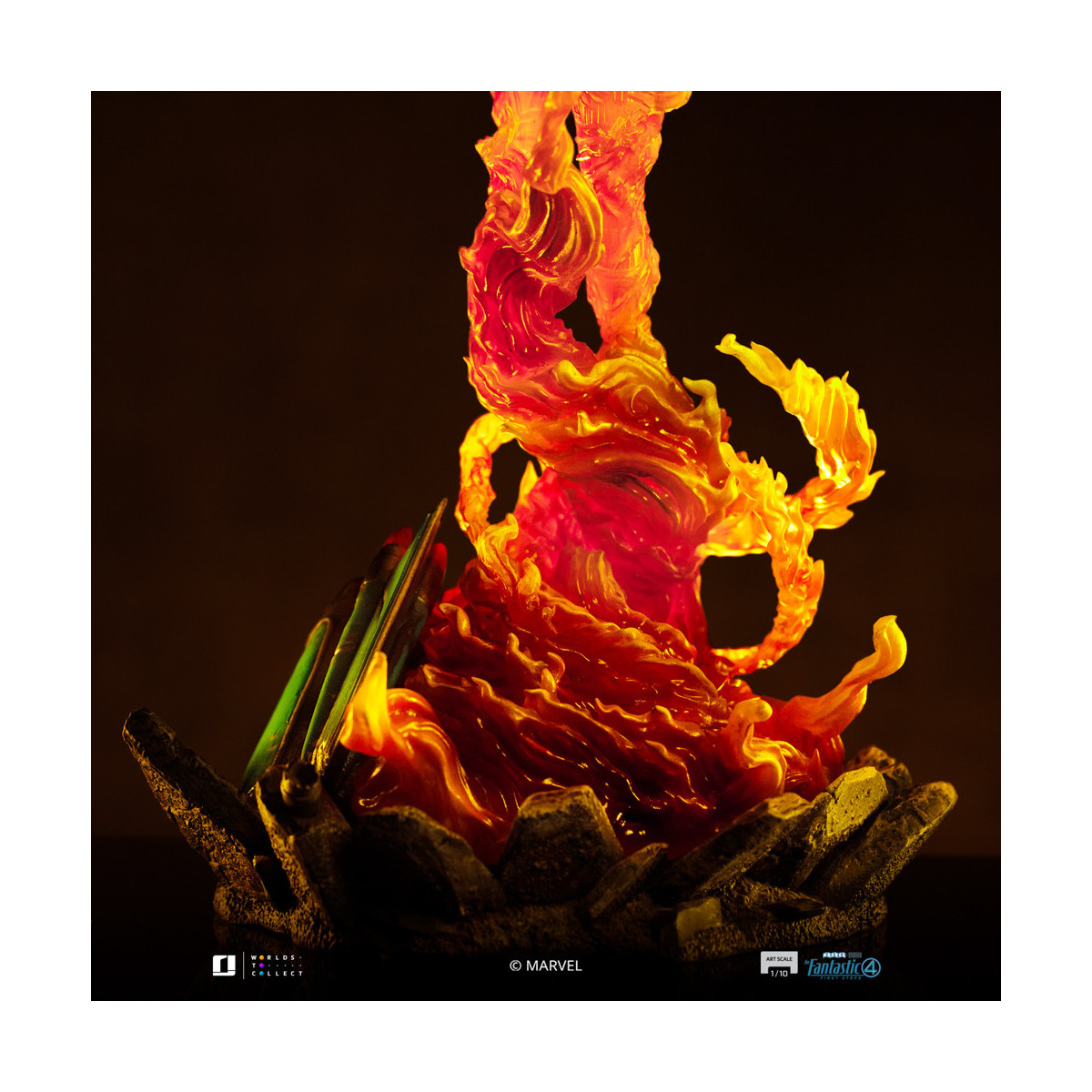 Iron Studios - Marvel Fantastic 4 - Antorcha Humana Johnny Storm Escala Arte Escala 1/10