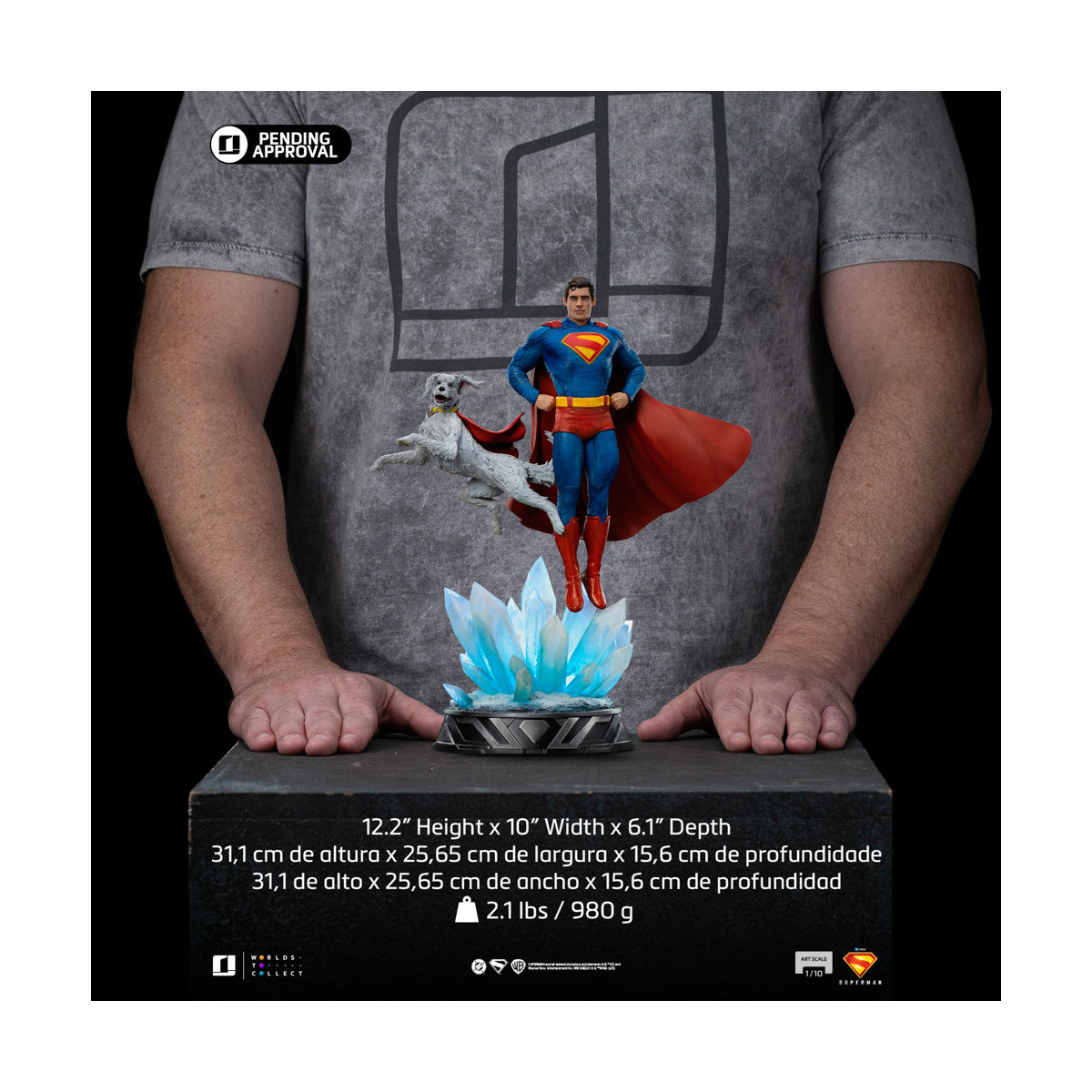 Iron Studios - DCU Superman - Superman & Krypto Art Scale Art Scale 1/10