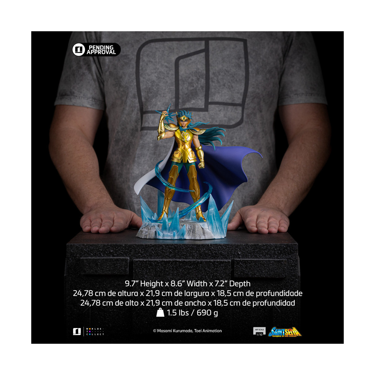 Iron Studios - Saint Seiya - Aquarius Camus Deluxe Art Escala 1/10 - Caballeros del Zodiaco