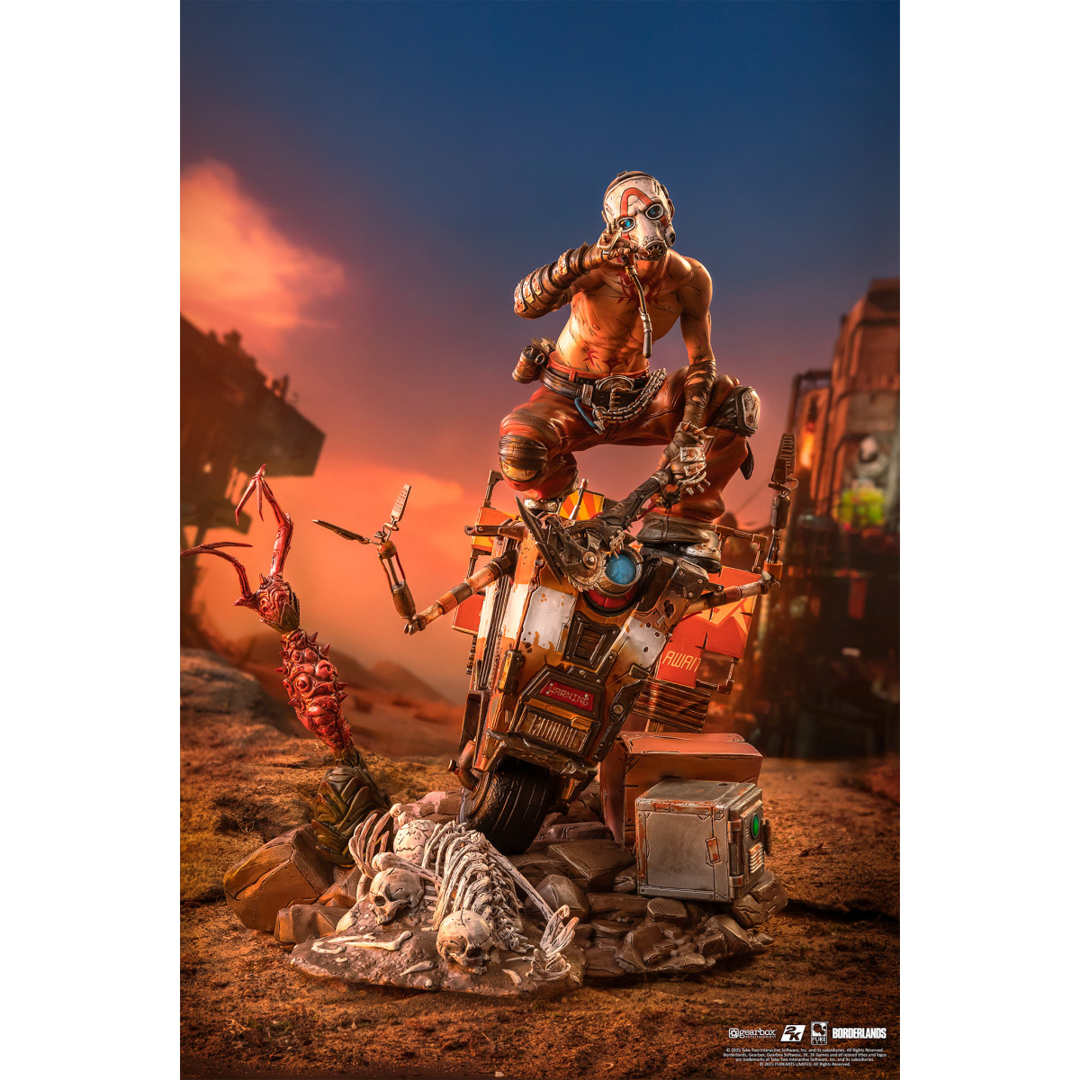 Pure Arts - Borderlands Psycho Bandit & Claptrap Diorama 1/6