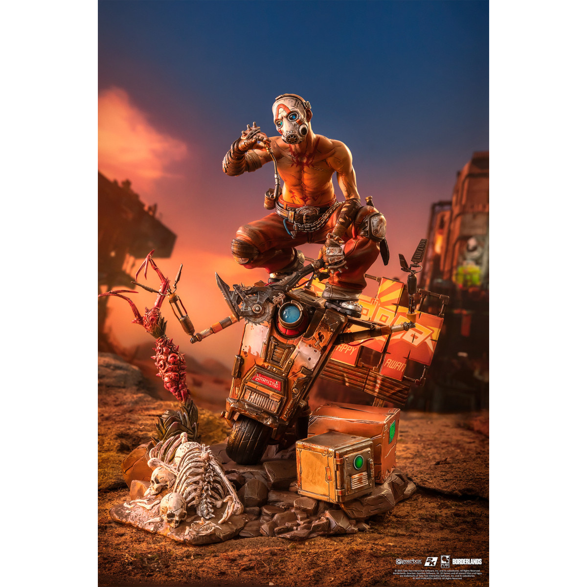 Pure Arts - Borderlands Psycho Bandit & Claptrap Diorama 1/6