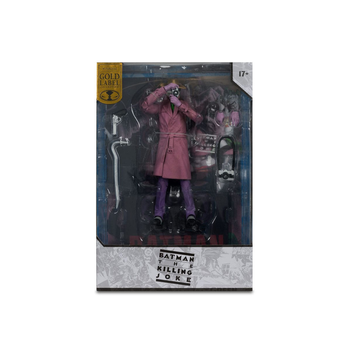 Mc Farlane - DC Multiverse - Portada Recreaciones The Joker (Batman: The Killing Joke) Gold Label