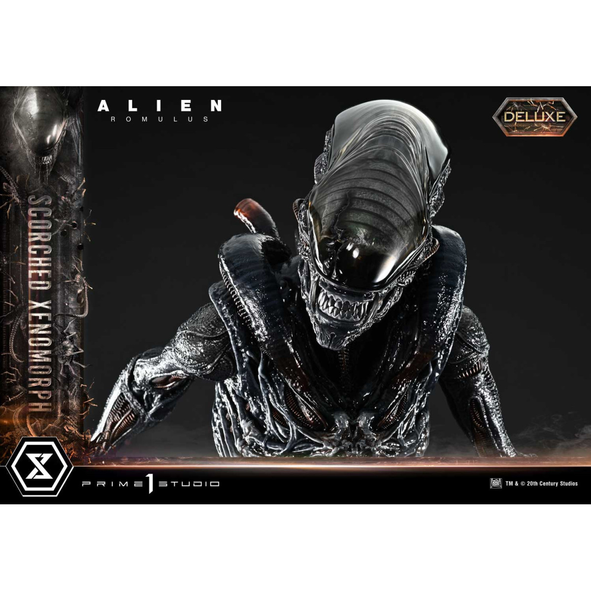 Prime 1 Studio - Scorched Xenomorph DX Bonus Version 1/3 - Alien: Romulus Museum Masterline XL