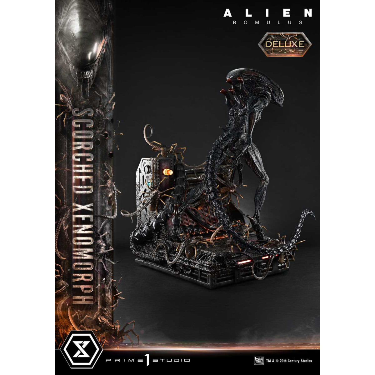 Prime 1 Studio - Scorched Xenomorph DX Bonus Version 1/3 - Alien: Romulus Museum Masterline XL