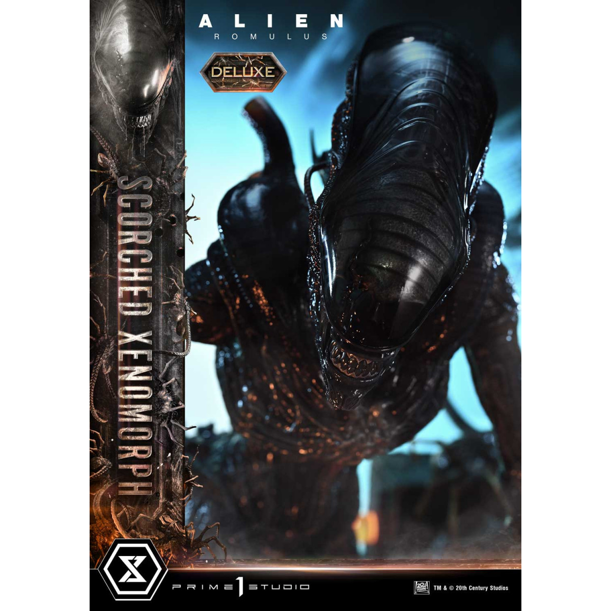 Prime 1 Studio - Scorched Xenomorph DX Bonus Version 1/3 - Alien: Romulus Museum Masterline XL