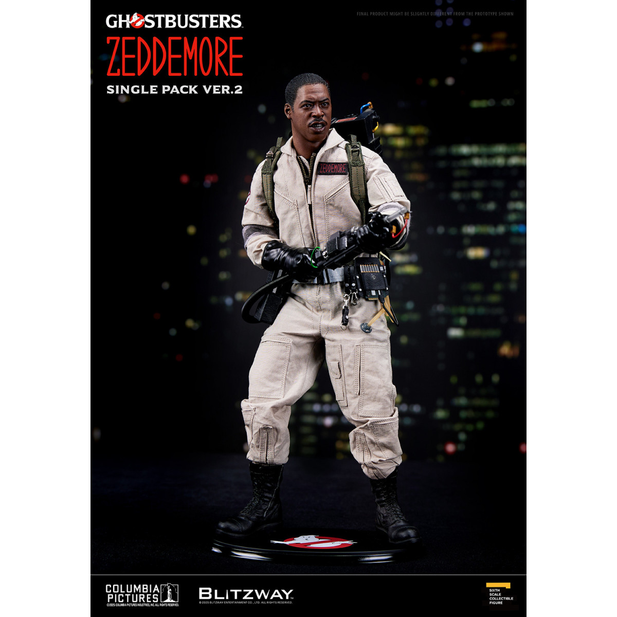 Blitzway - Cazafantasmas Winston Zeddemore Pack individual ver.2 1/6