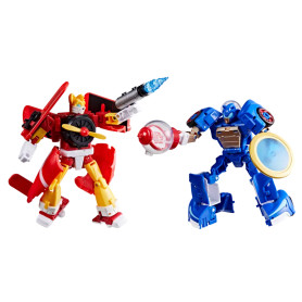 Hasbro - Transformers Colaborativo Sonic the Hedgehog x Transformers - Cola de Ala y Booster Azul