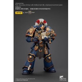 JoyToy - Marines Espaciales II - Ultramarines Relic Secundus Armadura con Artificer Bolt Rifle Chainsword y Bolt Pistol 1/18