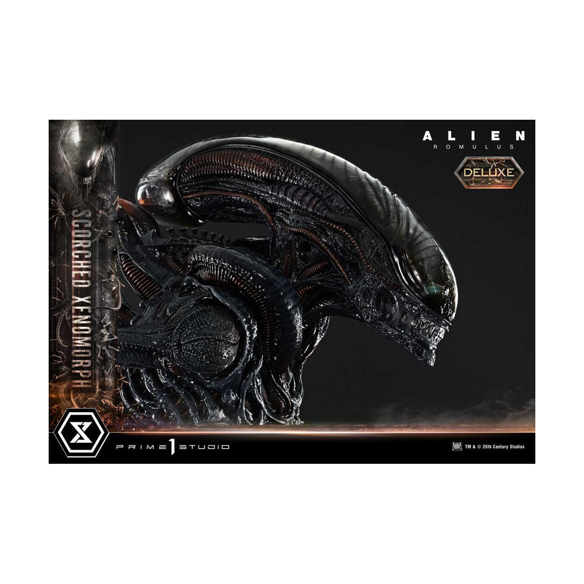 Prime 1 Studio - Scorched Xenomorph Deluxe Version 1/3 - Alien: Museo Romulus Masterline XL