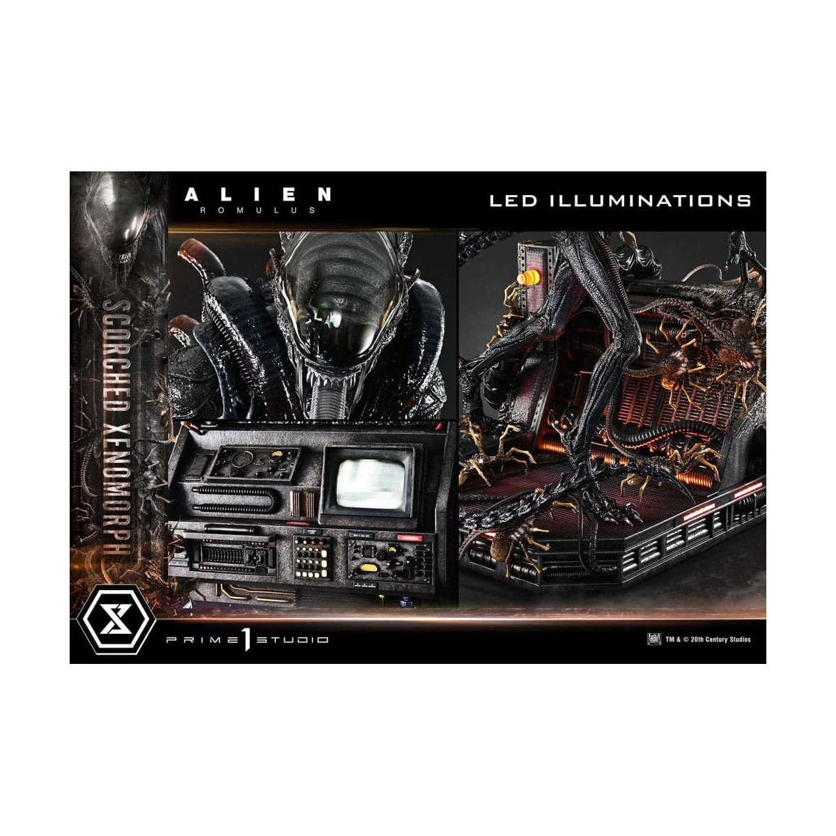 Prime 1 Studio - Scorched Xenomorph Deluxe Version 1/3 - Alien: Museo Romulus Masterline XL