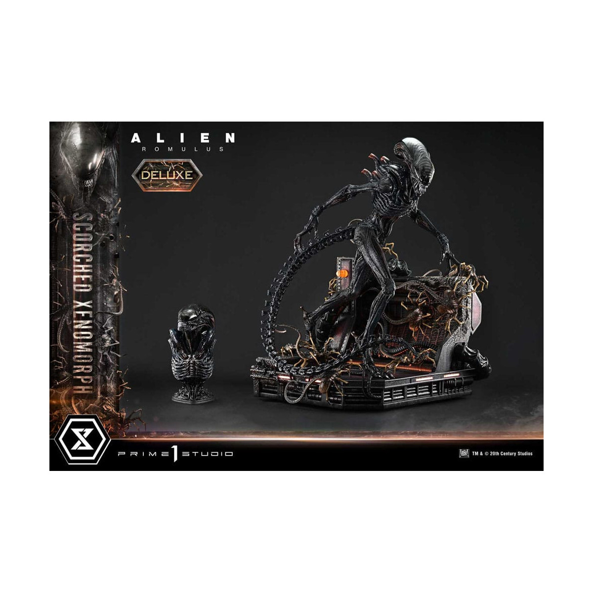 Prime 1 Studio - Scorched Xenomorph Deluxe Version 1/3 - Alien: Museo Romulus Masterline XL