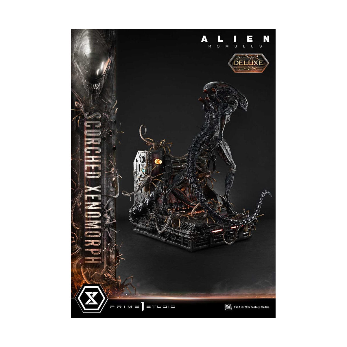 Prime 1 Studio - Scorched Xenomorph Deluxe Version 1/3 - Alien: Museo Romulus Masterline XL