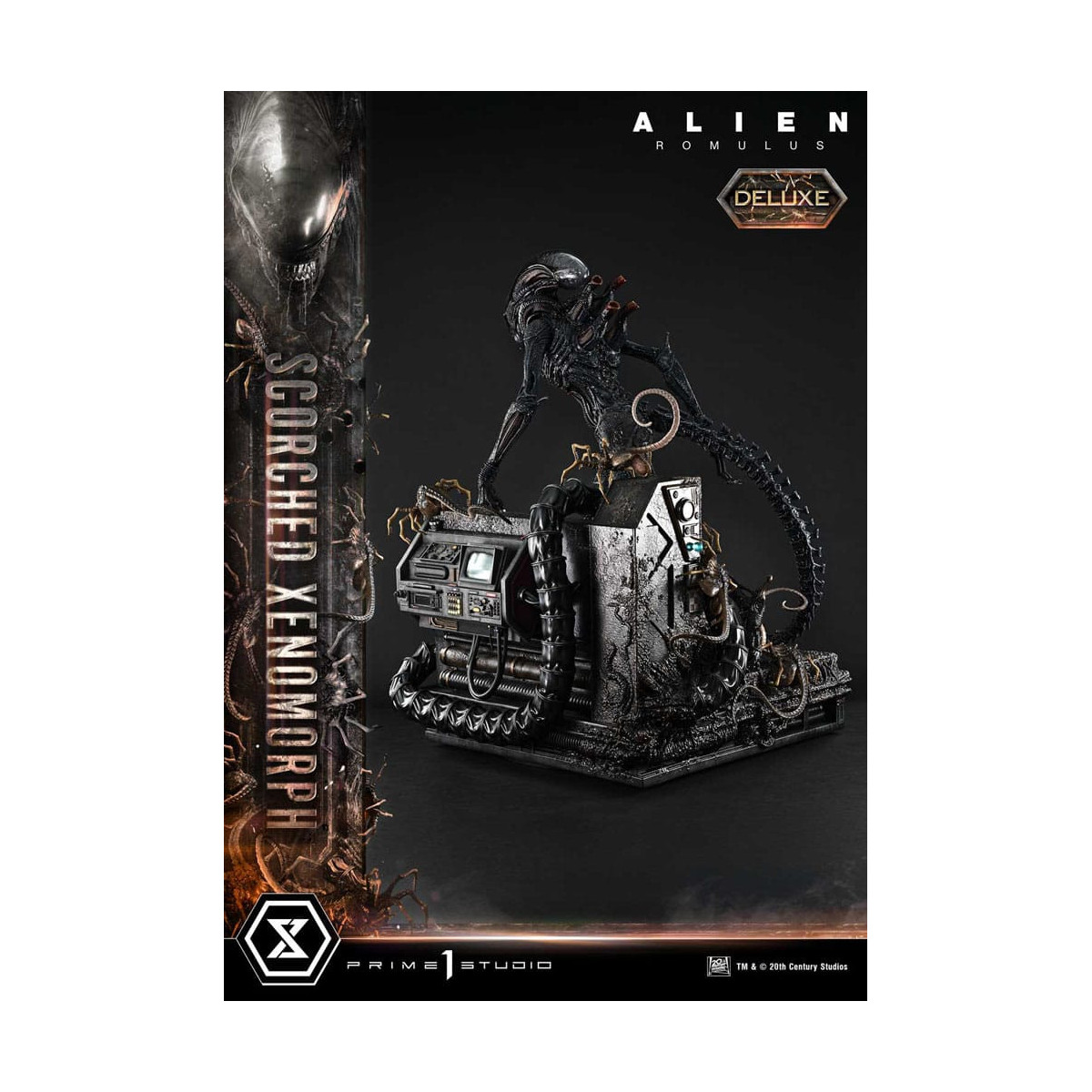 Prime 1 Studio - Scorched Xenomorph Deluxe Version 1/3 - Alien: Museo Romulus Masterline XL
