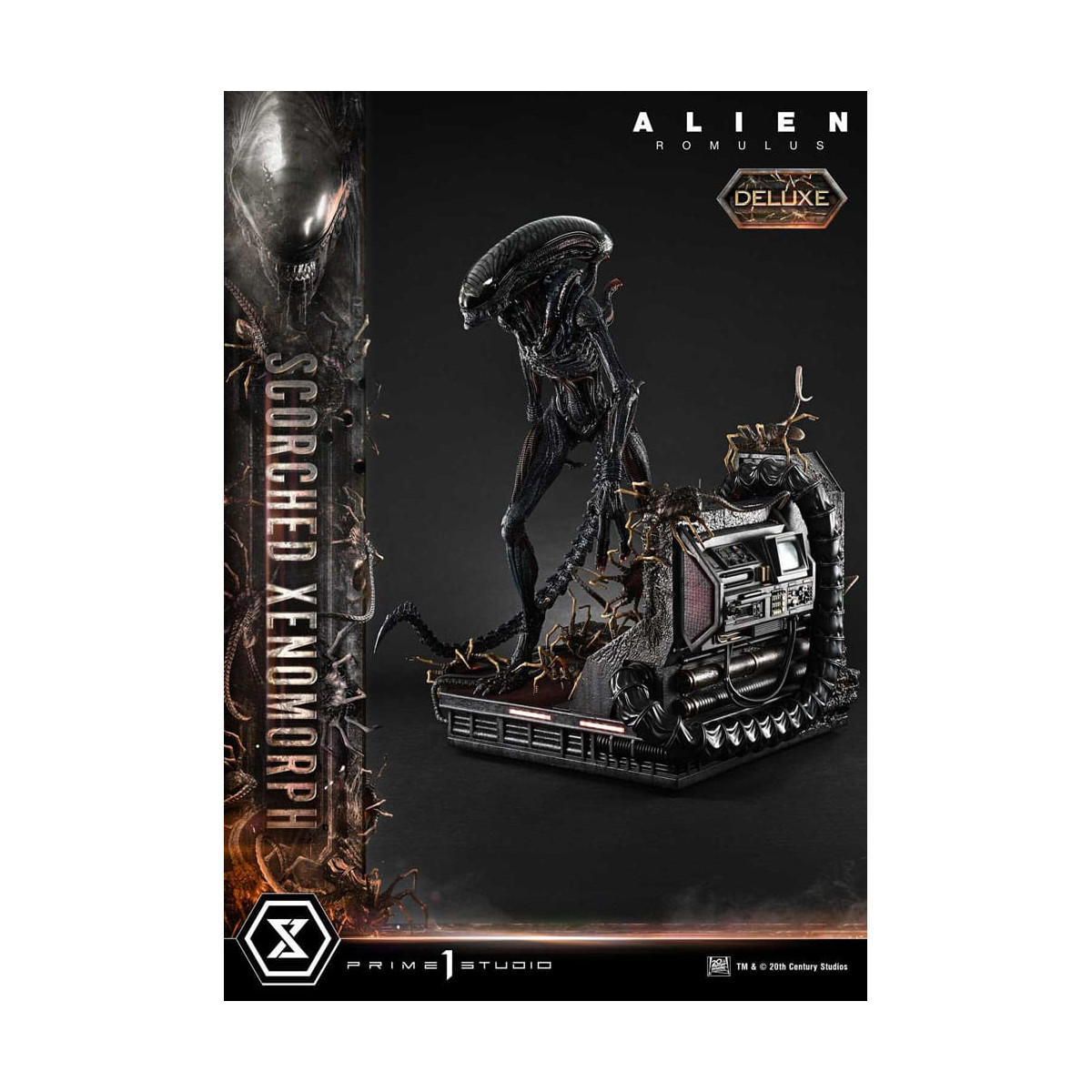 Prime 1 Studio - Scorched Xenomorph Deluxe Version 1/3 - Alien: Museo Romulus Masterline XL