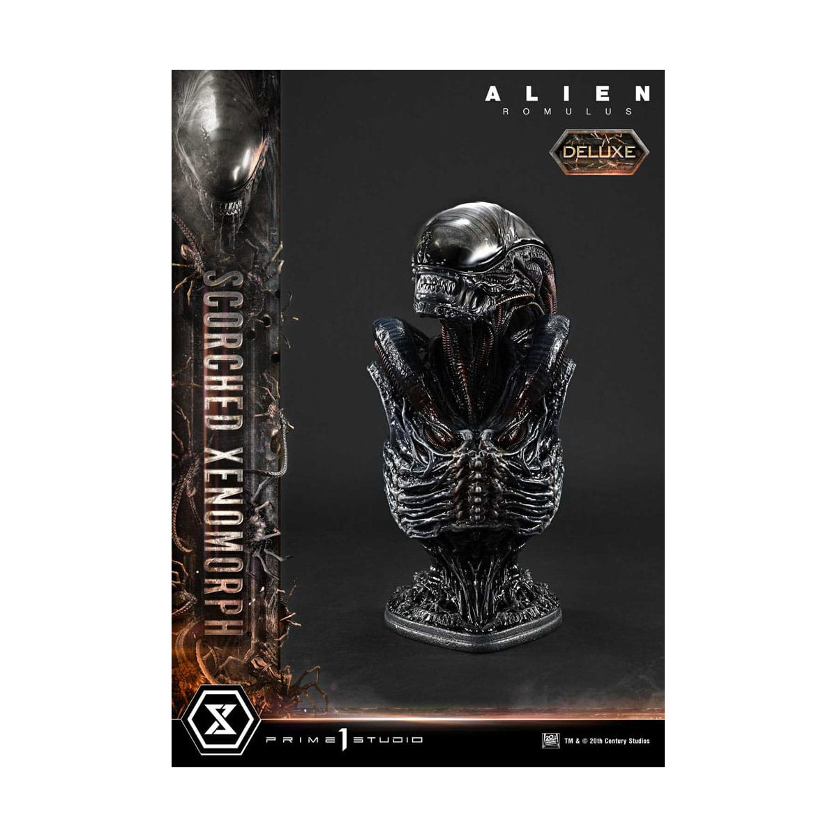 Prime 1 Studio - Scorched Xenomorph Deluxe Version 1/3 - Alien: Museo Romulus Masterline XL