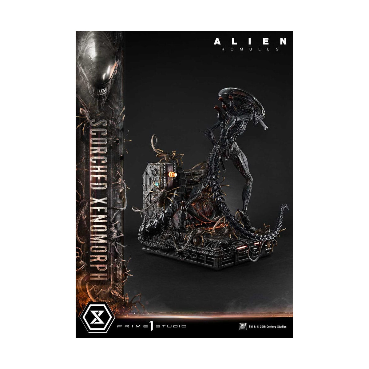 Prime 1 Studio - Scorched Xenomorph Deluxe Version 1/3 - Alien: Museo Romulus Masterline XL