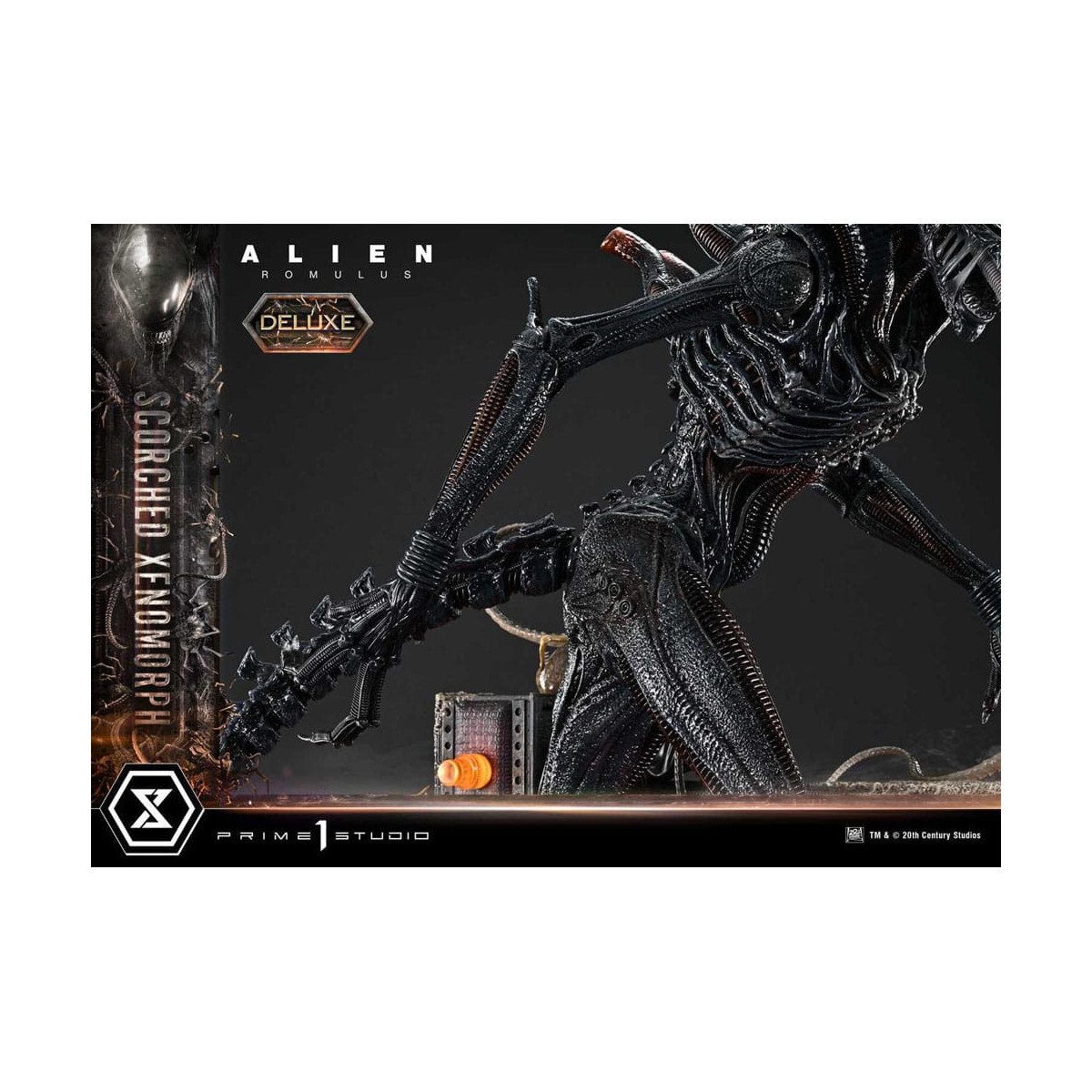 Prime 1 Studio - Scorched Xenomorph Deluxe Version 1/3 - Alien: Museo Romulus Masterline XL