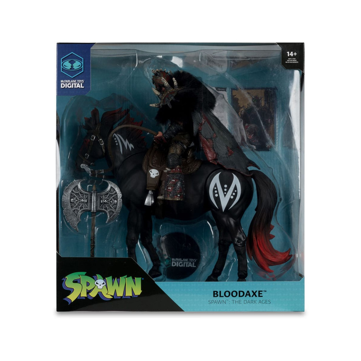 McFarlane - Spawn - Hacha de sangre con caballo (Spawn: The Dark Ages)