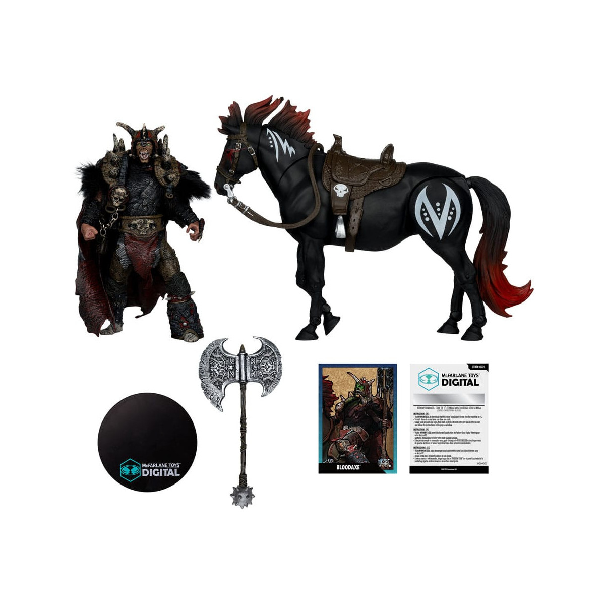 McFarlane - Spawn - Hacha de sangre con caballo (Spawn: The Dark Ages)