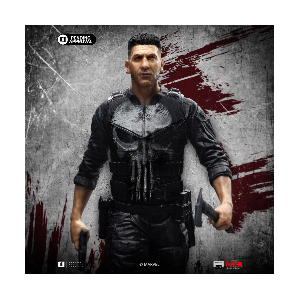 Iron Studios Marvel - Daredevil Born Again - Punisher Art Escala 1/10
