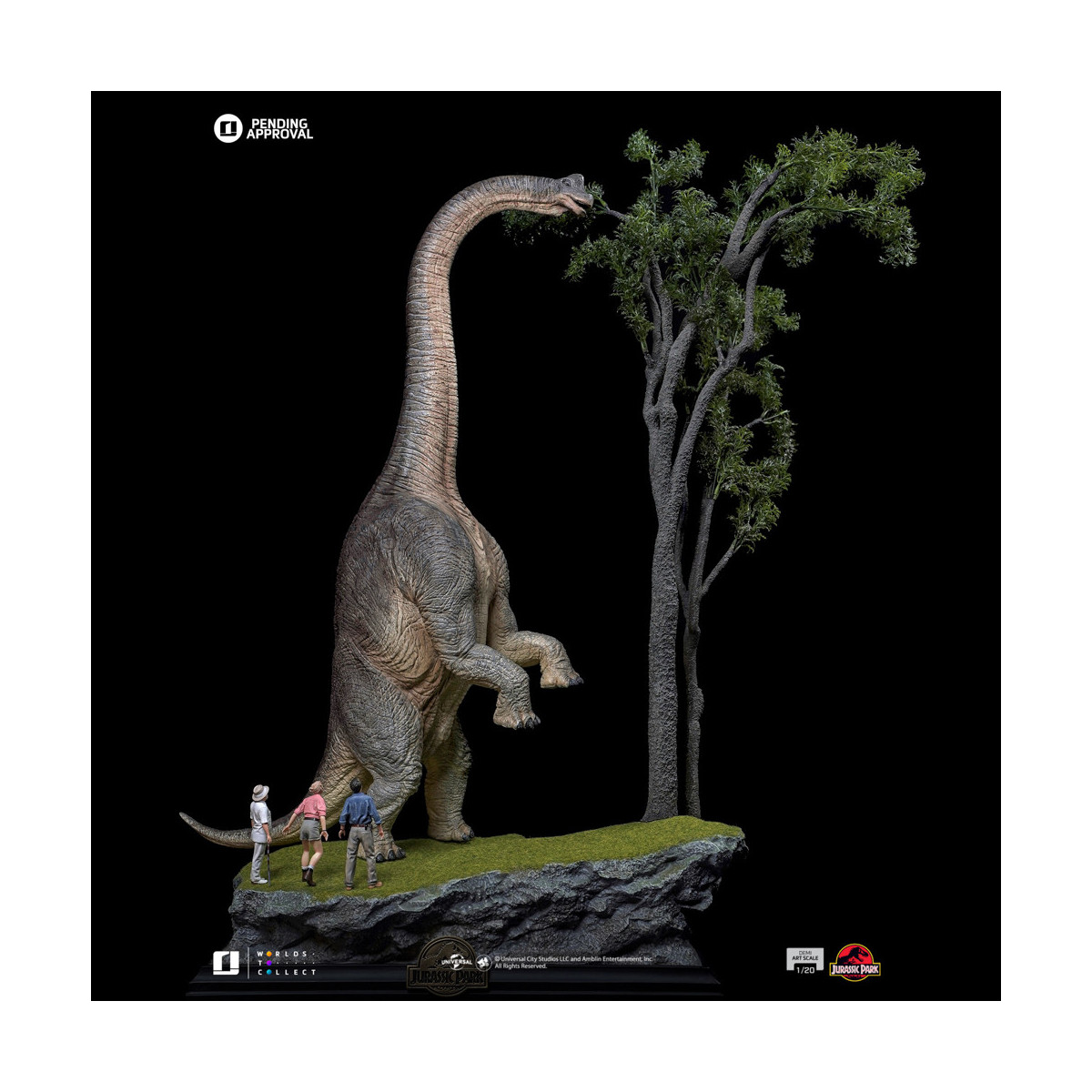 Iron Studios - Parque Jurásico - Bienvenido a Parque Jurásico Demi Art Scale 1/20 Edición Especial