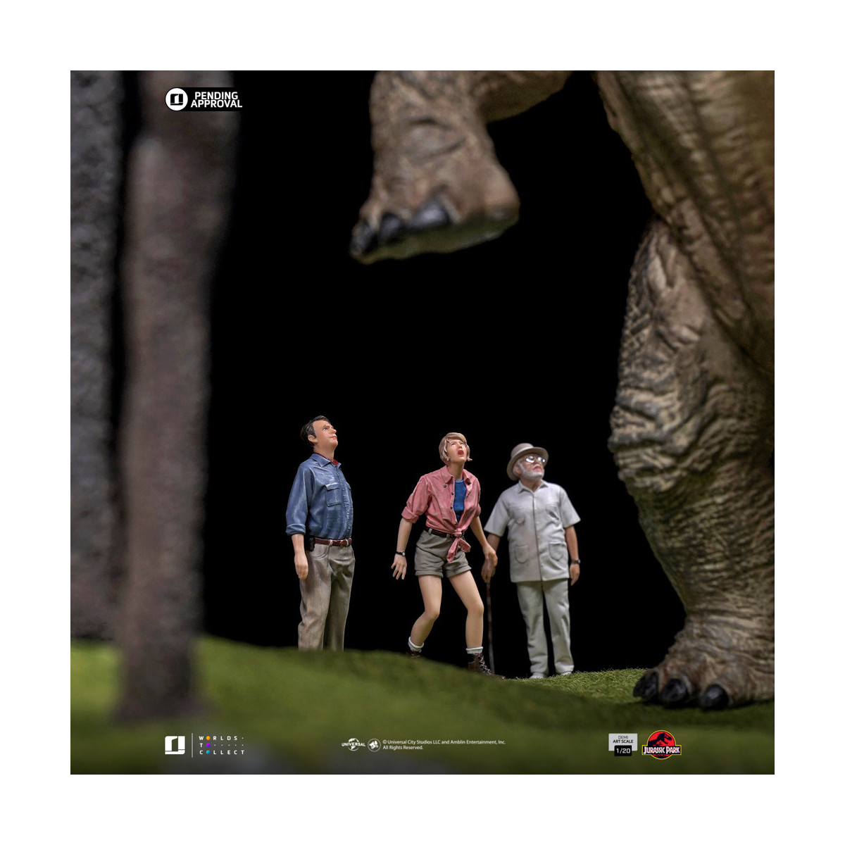 Iron Studios - Parque Jurásico - Bienvenido a Parque Jurásico Demi Art Scale 1/20 Edición Especial