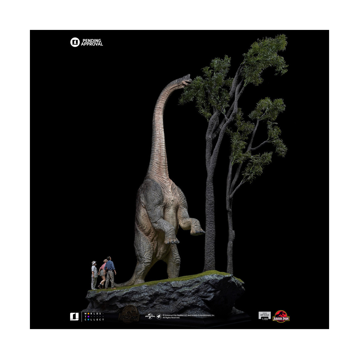 Iron Studios - Parque Jurásico - Bienvenido a Parque Jurásico Demi Art Scale 1/20 Edición Especial