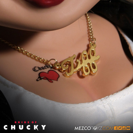 Mezco La Fiancée de Chucky poupée parlante Tiffany 38 cm