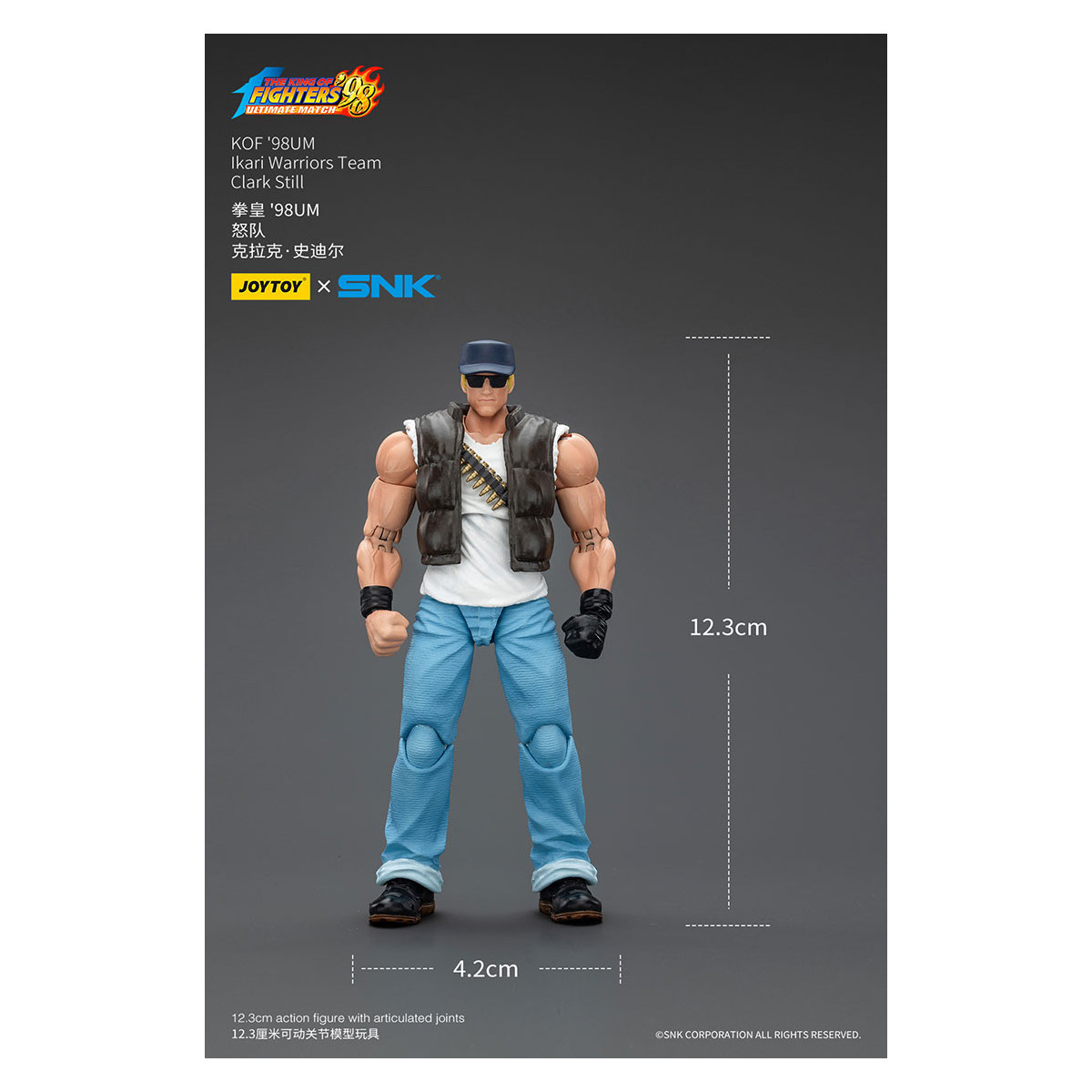 Joytoy X SNK- The King of Fighters 98 UM - Clark Still - Equipo Ikari Warriors