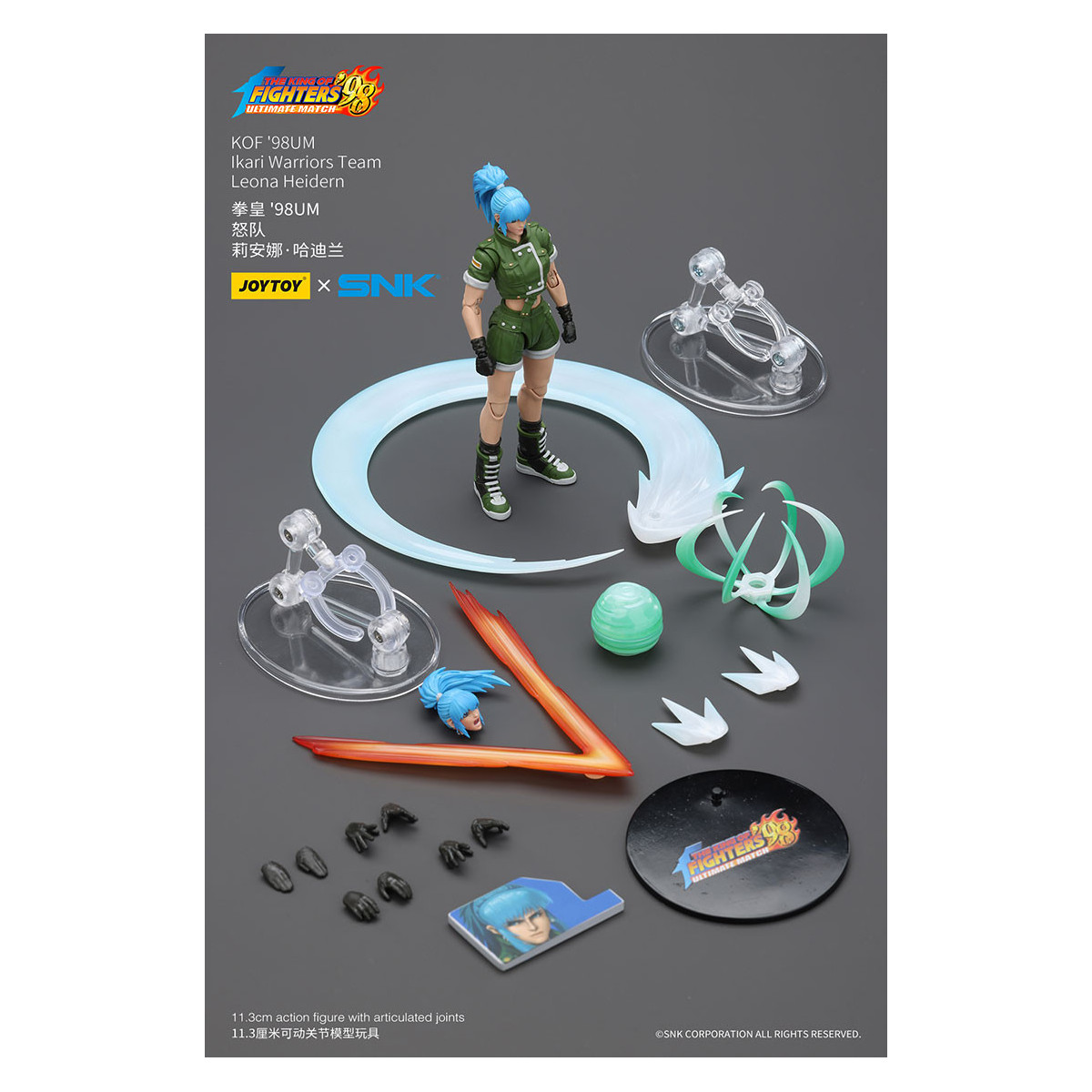 Joytoy X SNK- The King of Fighters 98 UM - Leona Heidern - Equipo Ikari Warriors