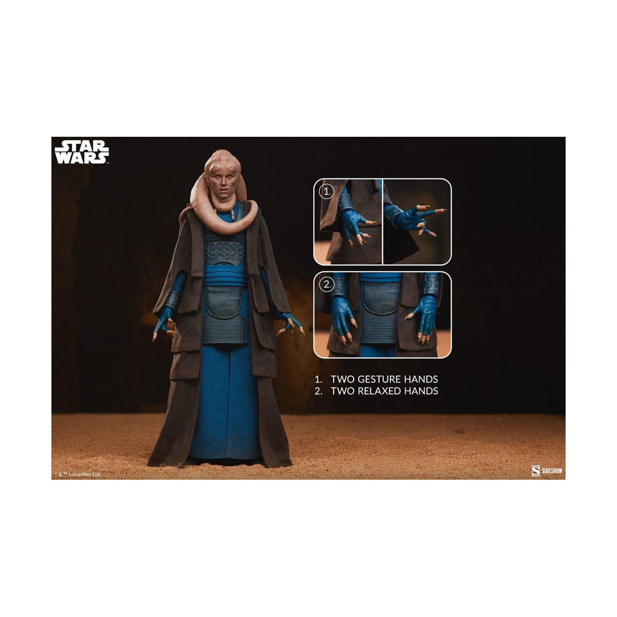 Sideshow Star Wars - Bib Fortuna 1/6 Escoria y Villanía - El Retorno del Jedi