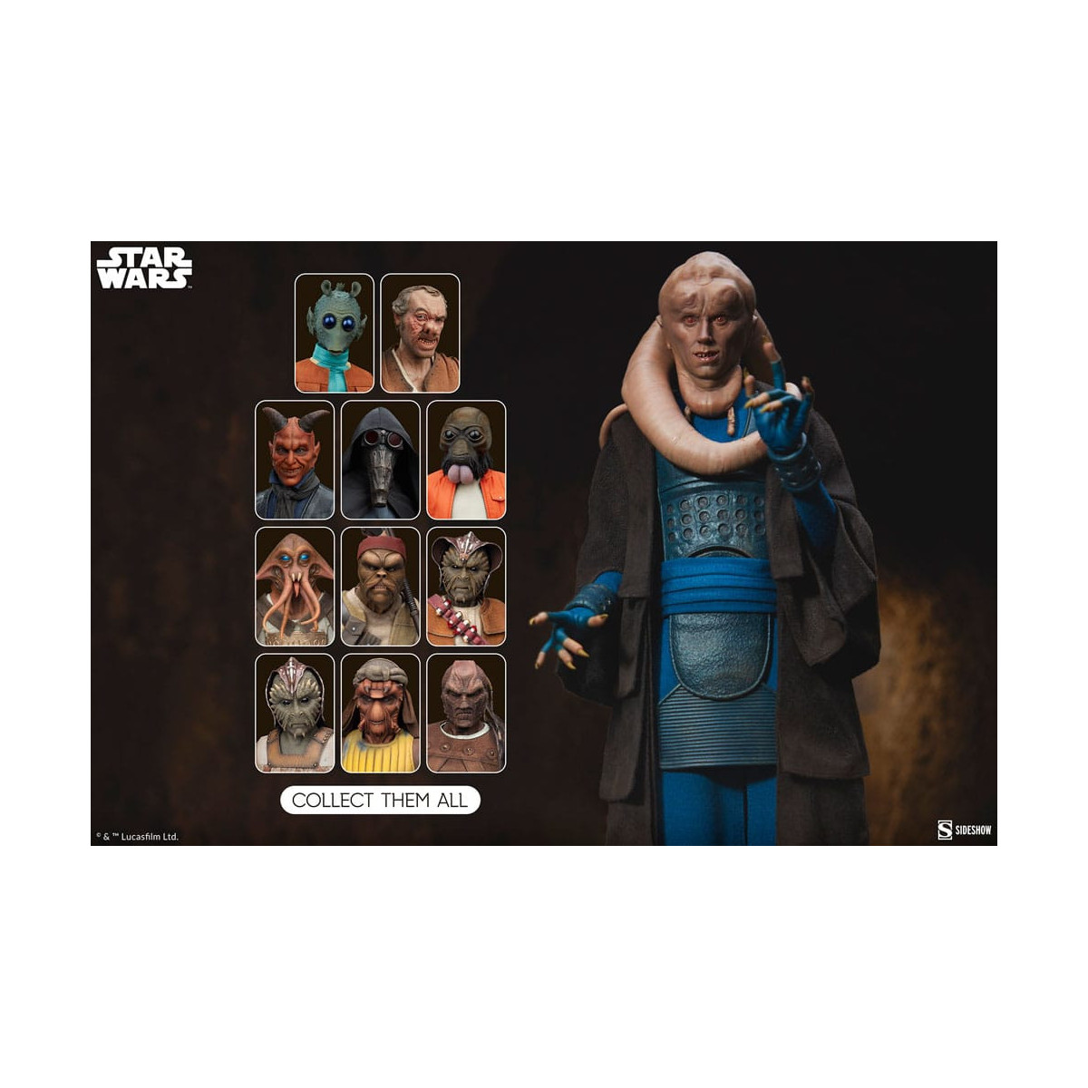 Sideshow Star Wars - Bib Fortuna 1/6 Escoria y Villanía - El Retorno del Jedi