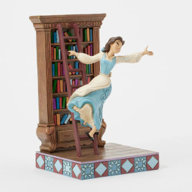 Enesco Disney Traditions by Jim Shore - Belle Bibliothèque - La Bella y la Bestia