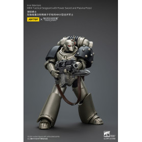Joytoy - Warhammer - Iron Warriors MKVI Sargento Táctico con Espada de Poder y Pistola de Plasma