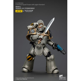 Joytoy - Warhammer - Escuadra de Mando de Guerreros de Hierro Elegidos con Estandarte de Legión