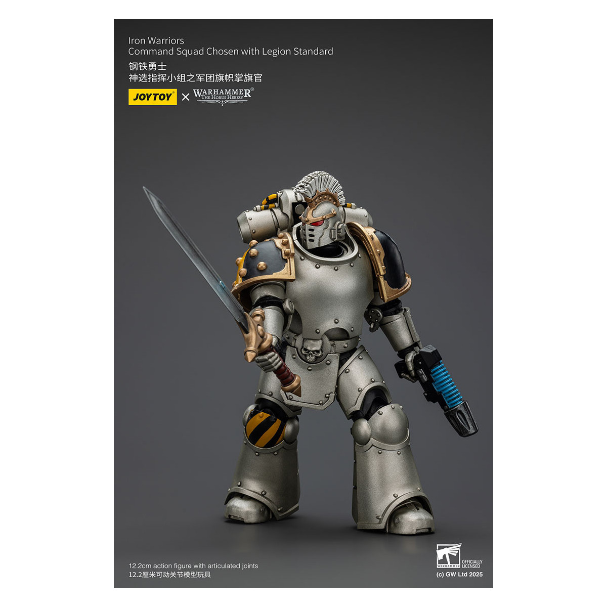 Joytoy - Warhammer - Escuadra de Mando de Guerreros de Hierro Elegidos con Estandarte de Legión