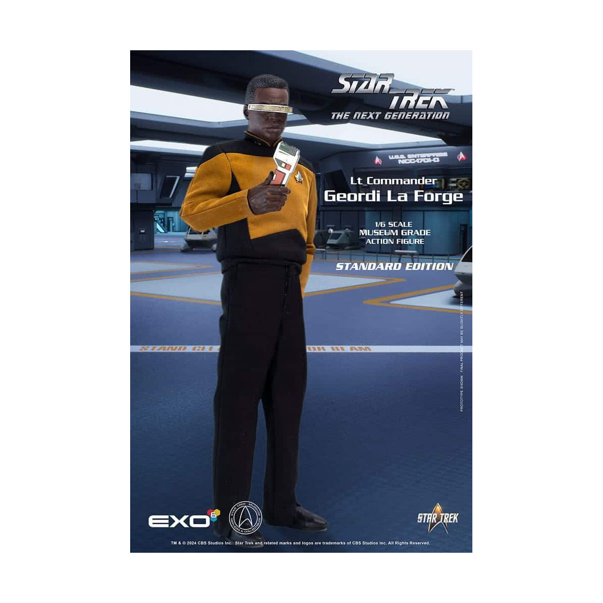 EXO-6 - Star Trek: The Next Generation - Geordi La Forge Versión Estándar Figura a Escala 1:6