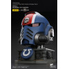 JoyToy - Space Marines II - Ultramarines Casco MkX del Teniente Titus-stand display-11
