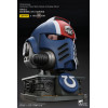 JoyToy - Space Marines II - Ultramarines Casco MkX del Teniente Titus-stand display-11
