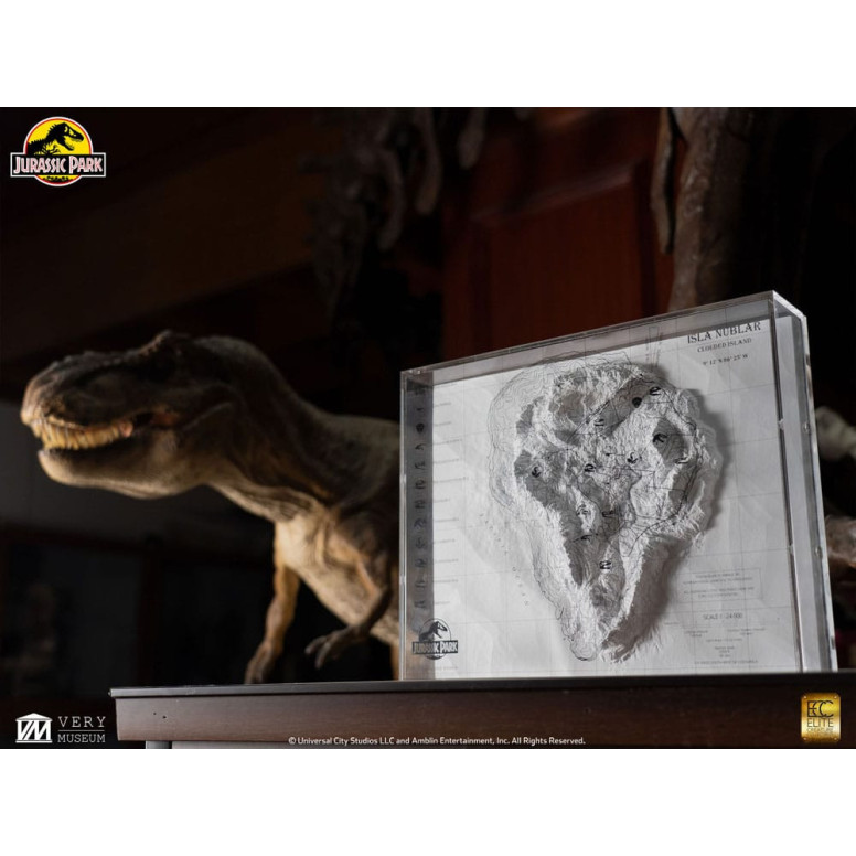 ECC Elite Creature Collectibles - Jurassic Park Mapa topográfico de Isla Nublar