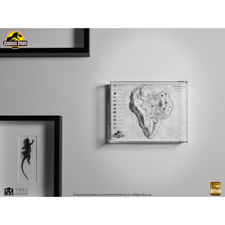 ECC Elite Creature Collectibles - Jurassic Park Mapa topográfico de Isla Nublar