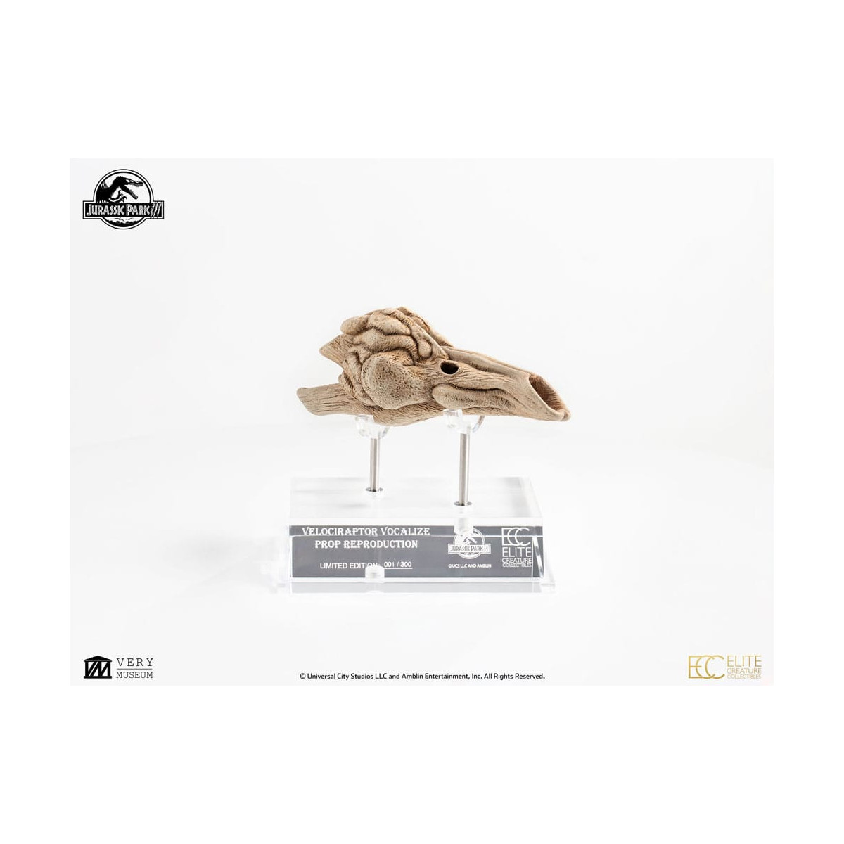Coleccionables de criaturas de élite ECC - Jurassic Park 3 Velociraptor Cámara de resonancia 1/1