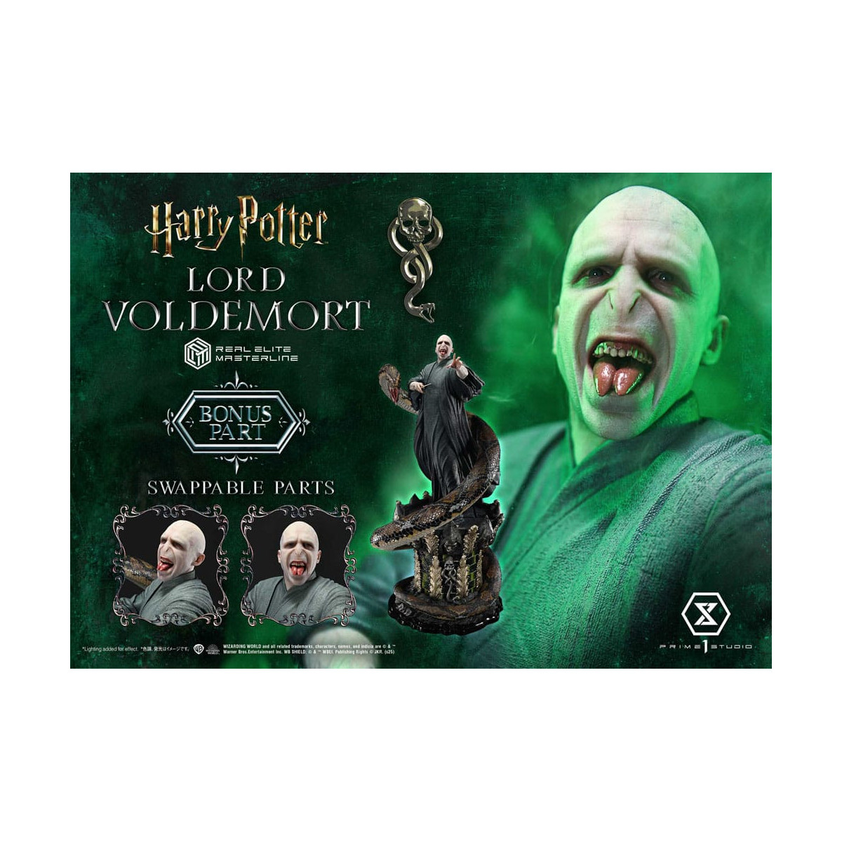 Prime 1 Studio - Harry Potter estatuilla Real Elite Masterline Series 1/4 Lord Voldemort Bonus Version