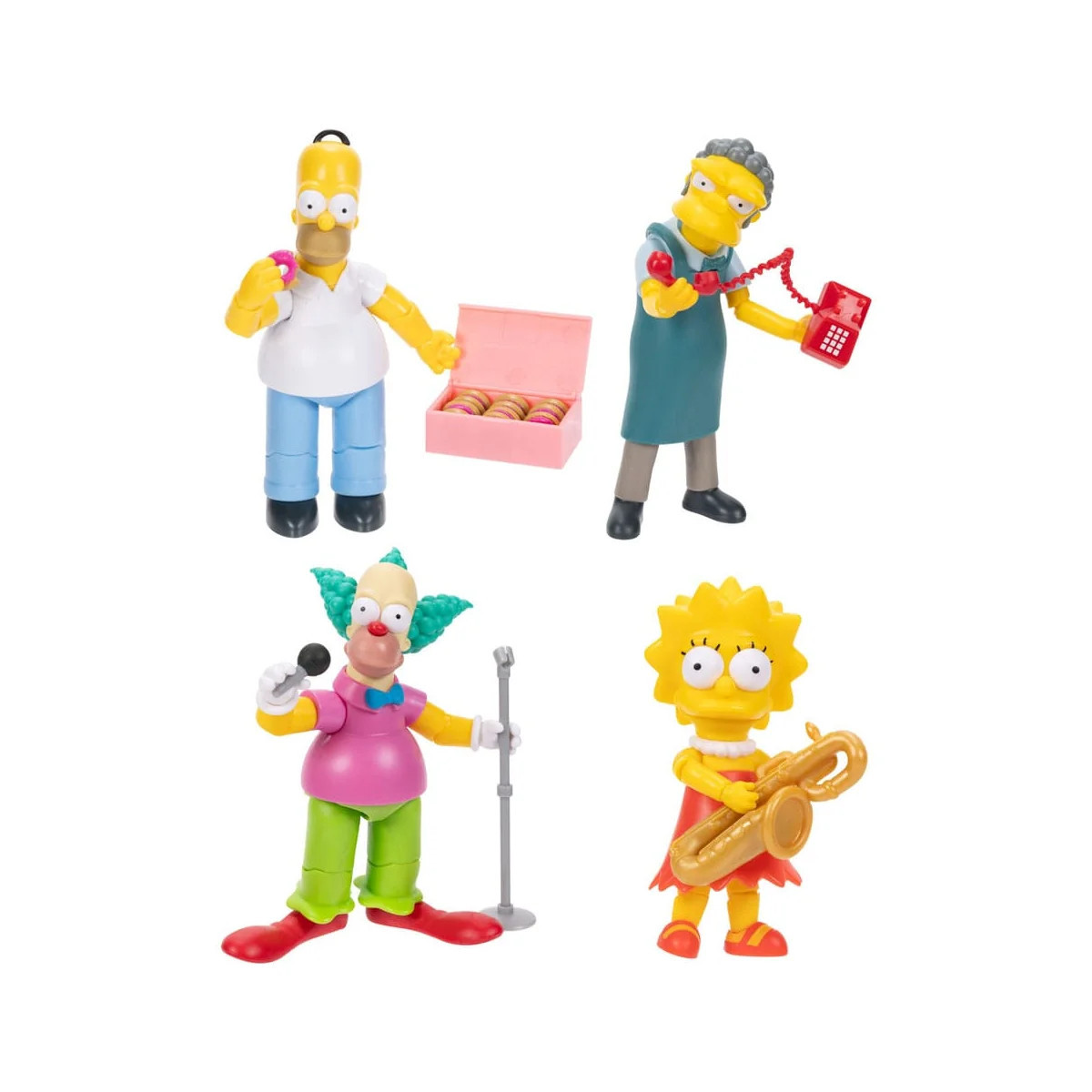 Jakks Pacific - The Los Simpson - Wave 2 Homer, Krusty, Lisa, Moe